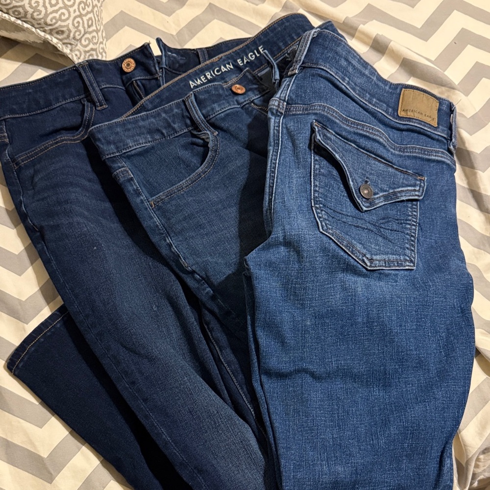 American Eagle Blue Denim Jeans BUNDLE